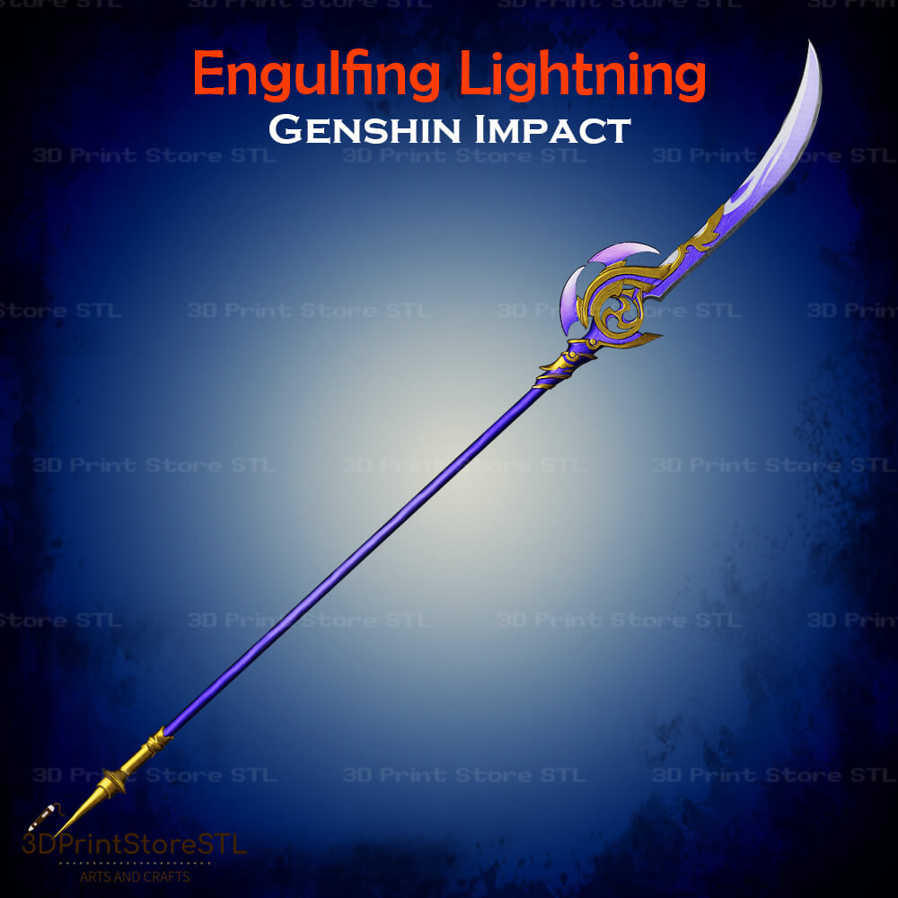 Engulfing Lightning Cosplay Genshin Impact 3D Print Model STL File 3DPrintStoreSTL