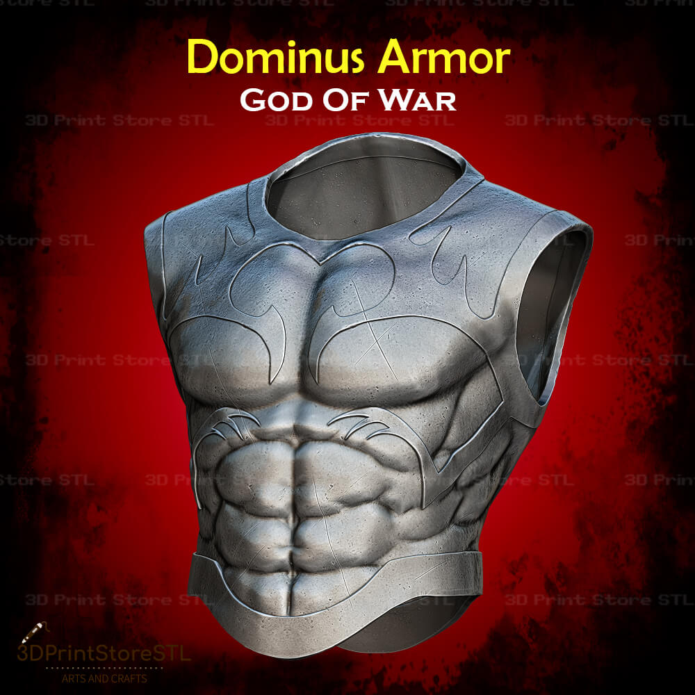 Dominus Armor Cosplay God Of War 3D Print Model STL File 3DPrintStoreSTL