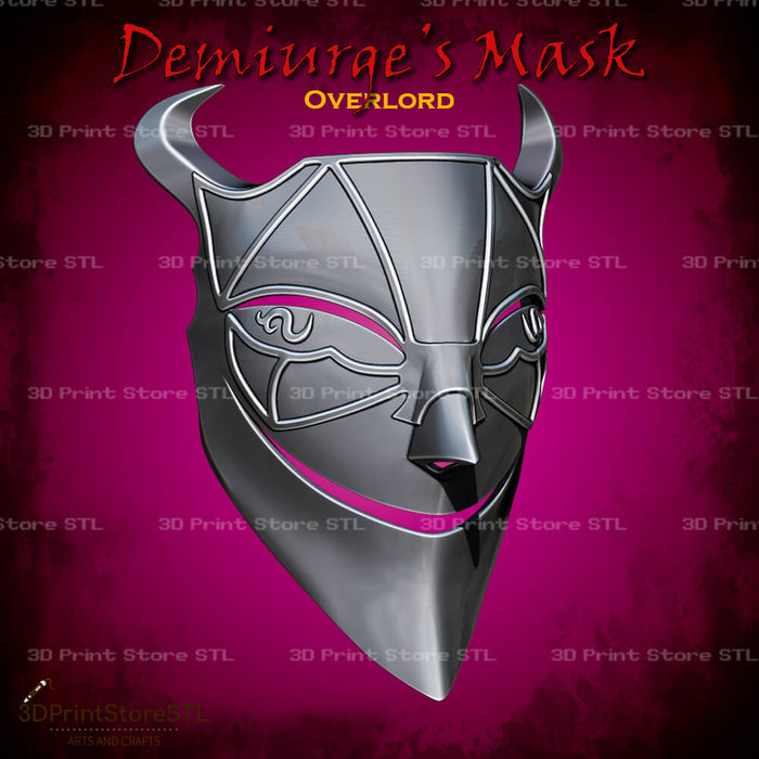 Demiurge Mask Cosplay Overlord 3D Print Model STL File 3DPrintStoreSTL