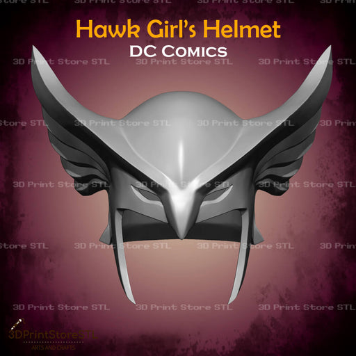Hawkgirl Helmet Cosplay DC Comics 3D Print Model STL File 3DPrintStoreSTL