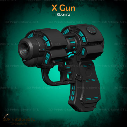 X Gun - GantZ - Cosplay - Fan Art - 3D Print Model - STL File - 3DPrintStoreSTL