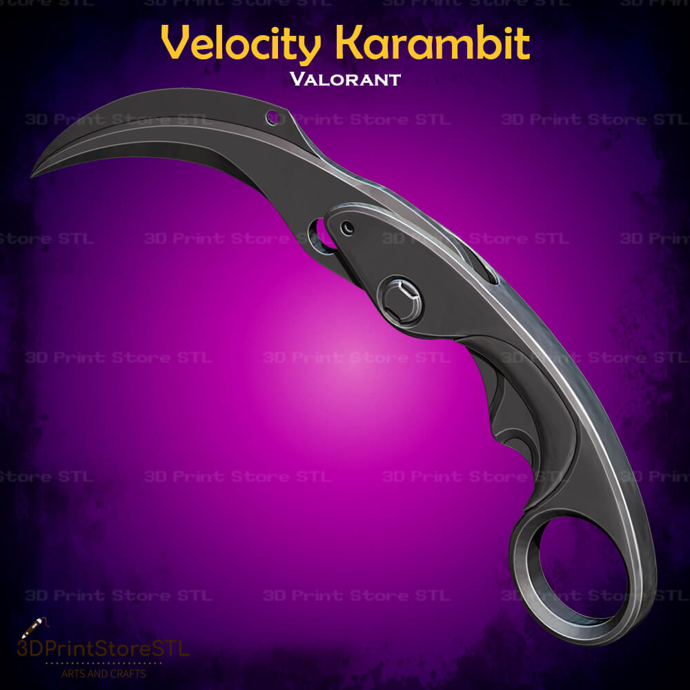 Velocity Karambit Cosplay 3D Print Model STL File 3DPrintStoreSTL