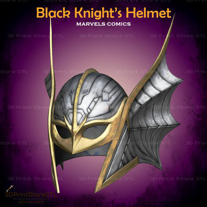 Black Knight Helmet Cosplay Marvel Comics 3D Print Model STL File + Taxes 3DPrintStoreSTL