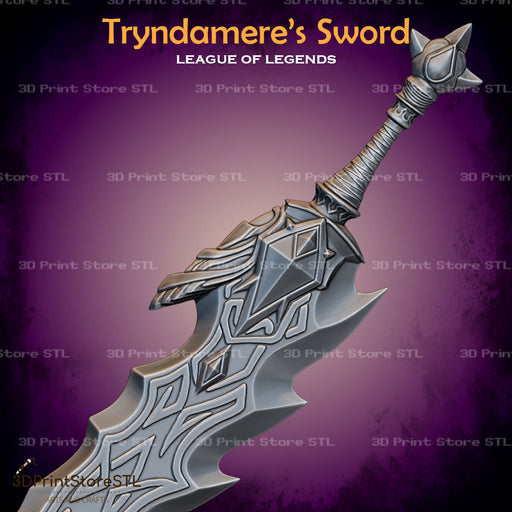 Tryndamere Sword Cosplay League of Legends 3D Print Model STL File 3DPrintStoreSTL
