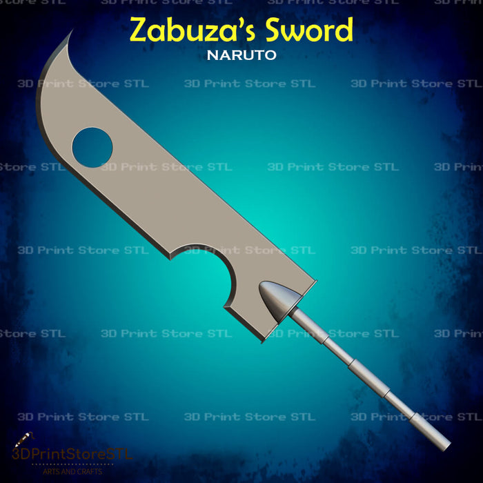 Zabuza Sword Cosplay Naruto 3D Print Model STL File 3DPrintStoreSTL
