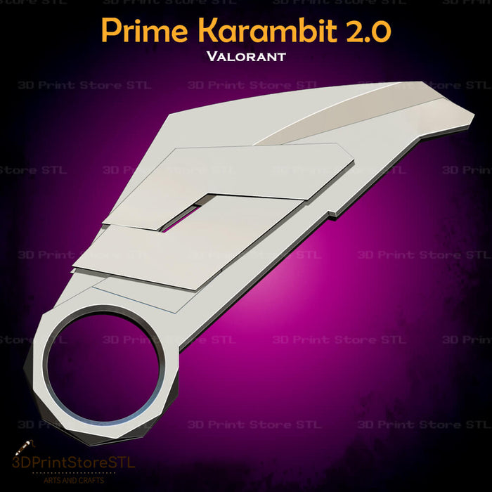 Prime Karambit 2.0 Cosplay 3D Print Model STL File 3DPrintStoreSTL