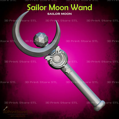 Sailor Moon Wand Cosplay Sailor Moon 3D Print Model STL File 3DPrintStoreSTL