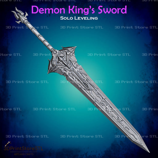 Demon King Sword Cosplay Solo Leveling 3D Print Model STL File 3DPrintStoreSTL