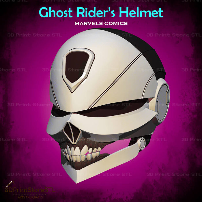 Ghost Rider Helmet Cosplay Marvels Midnight Suns 3D Print Model STL File 3DPrintStoreSTL
