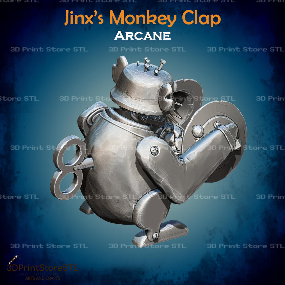 Jinx Monkey Cosplay Arcane 3D Print Model STL File 3DPrintStoreSTL