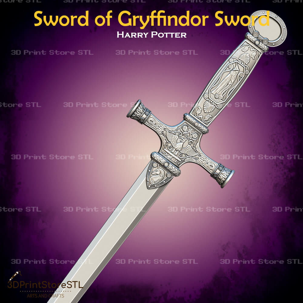 Sword Of Gryffindor Cosplay Harry Potter 3D Print Model STL File 3DPrintStoreSTL