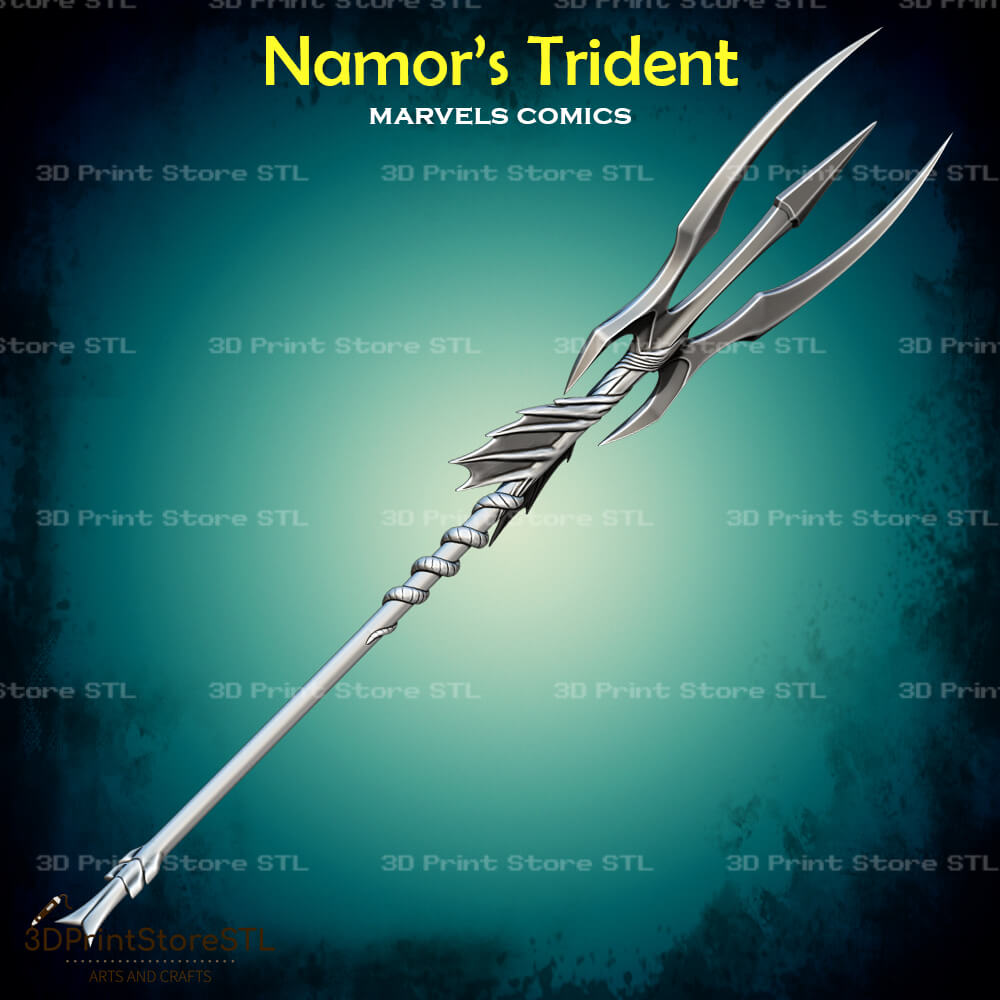 Namor Trident Cosplay Marvel Comics 3D Print Model STL File 3DPrintStoreSTL