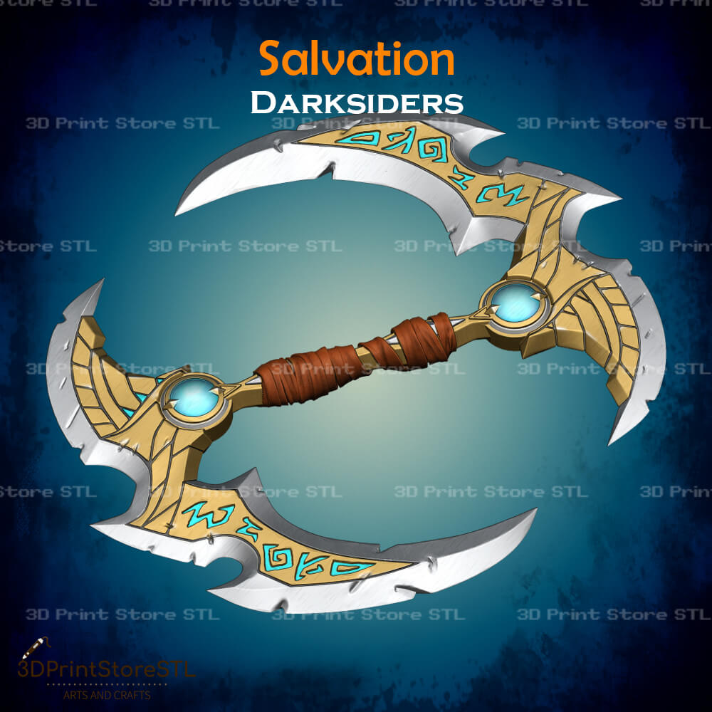 Salvation Weapon Cosplay Darksiders 3D Print Model STL File 3DPrintStoreSTL