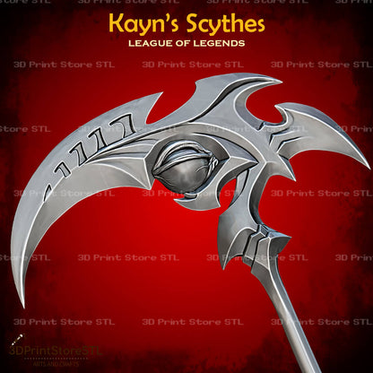 Kayn Scythes Cosplay League of Legends 3D Print Model STL File 3DPrintStoreSTL