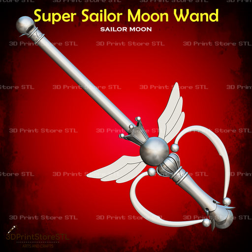 Sailor Moon Wand Cosplay Sailor Moon 3D Print Model STL File 3DPrintStoreSTL