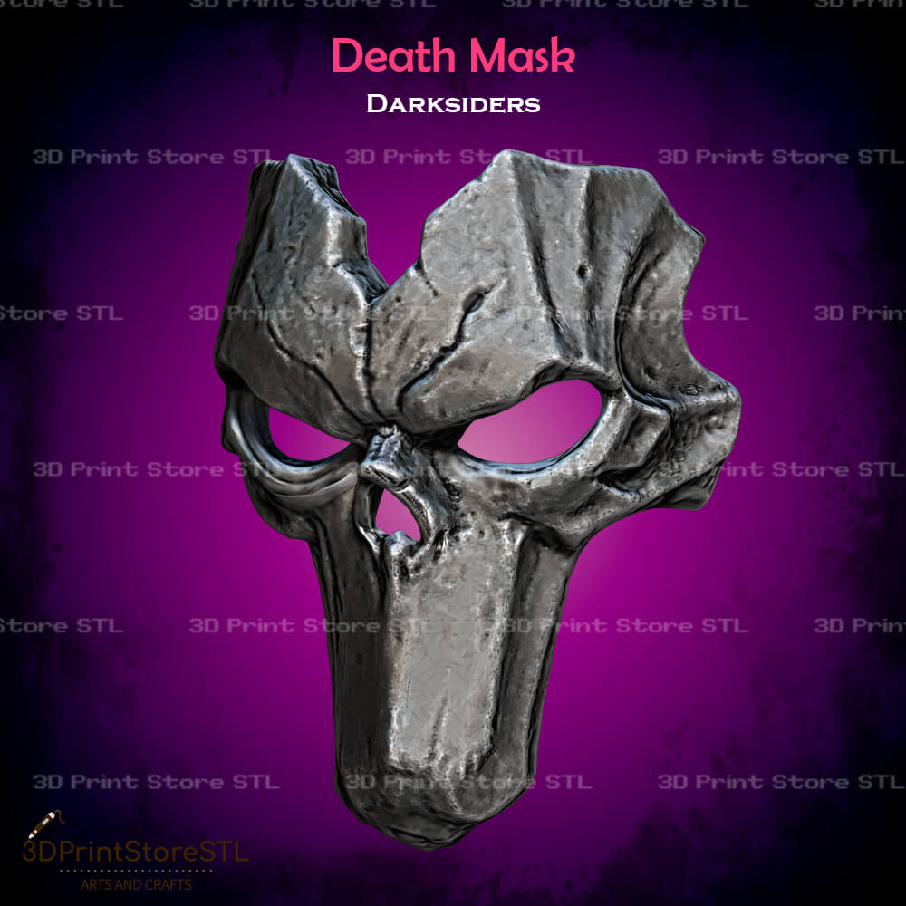 Death Mask Cosplay Darksiders 3D Print Model STL File 3DPrintStoreSTL