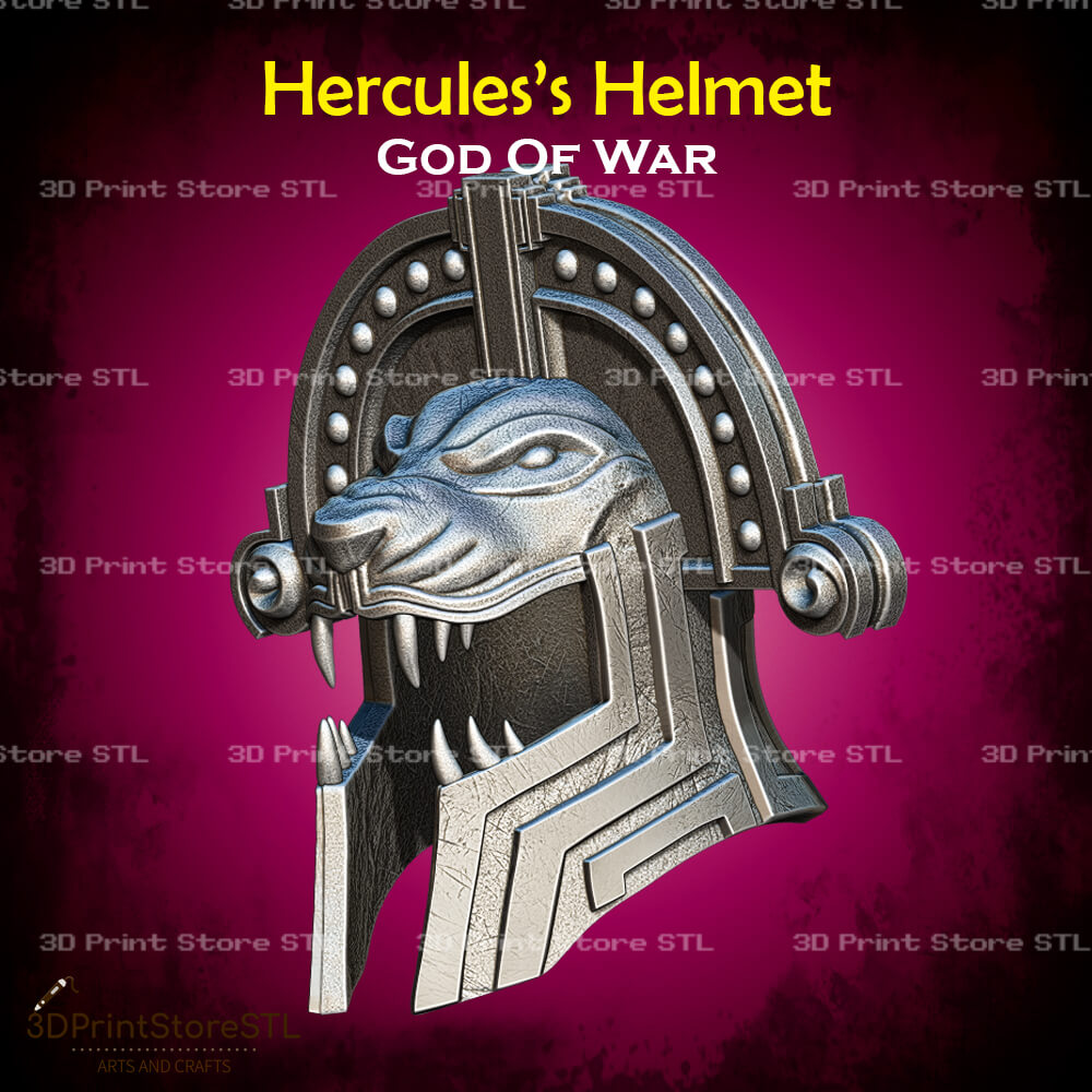 Hercules Helmet Cosplay God Of War 3D Print Model STL File 3DPrintStoreSTL