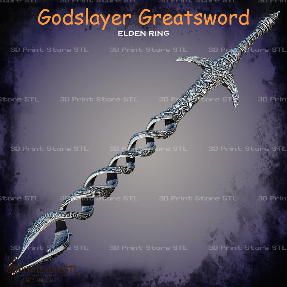 Godslayer Greatsword Cosplay Elden Ring 3D Print Model STL File 3DPrintStoreSTL