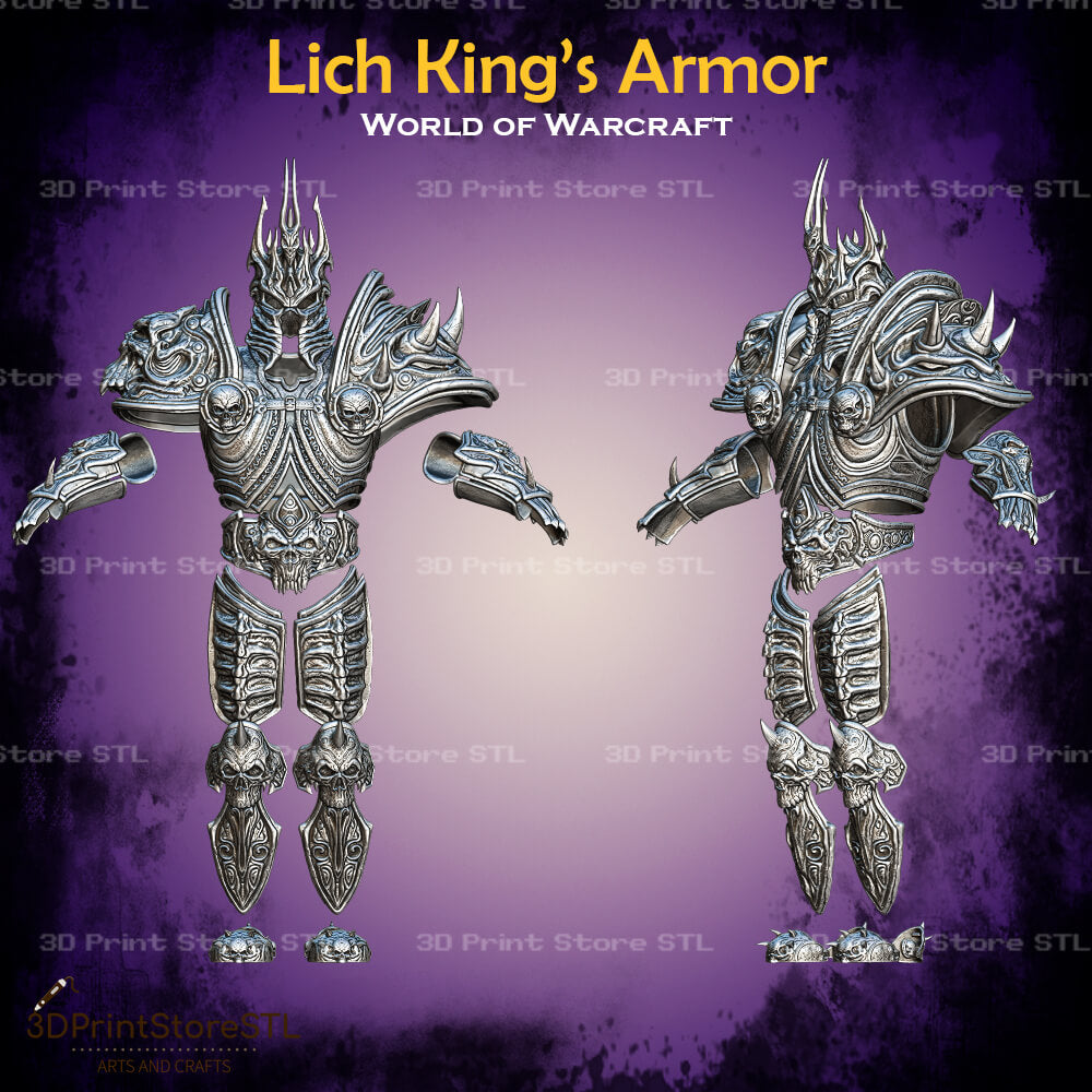 Lich King Armor Cosplay World Of Warcraft 3D Print Model STL File 3DPrintStoreSTL