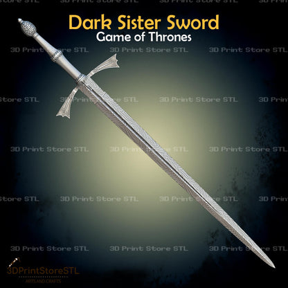 Dark Sister Sword Cosplay Game of Thrones 3D Print Model STL File 3DPrintStoreSTL