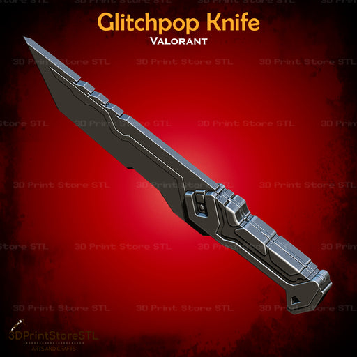 Glitchpop Knife Cosplay 3D Print Model STL File 3DPrintStoreSTL