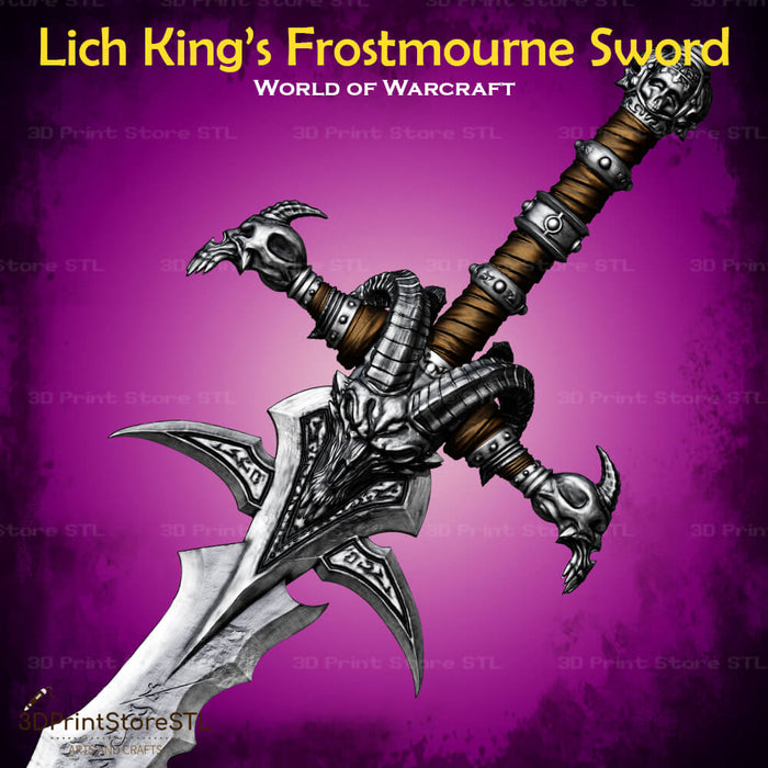 Lich King Frostmourne Cosplay World Of Warcraft 3D Print Model STL File 3DPrintStoreSTL