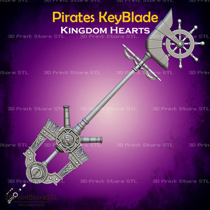 Pirates Key Blade Cosplay Kingdom Hearts 3D Print Model STL File 3DPrintStoreSTL