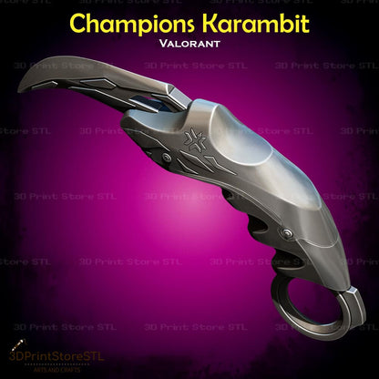 Champions Karambit Cosplay 3D Print Model STL File 3DPrintStoreSTL