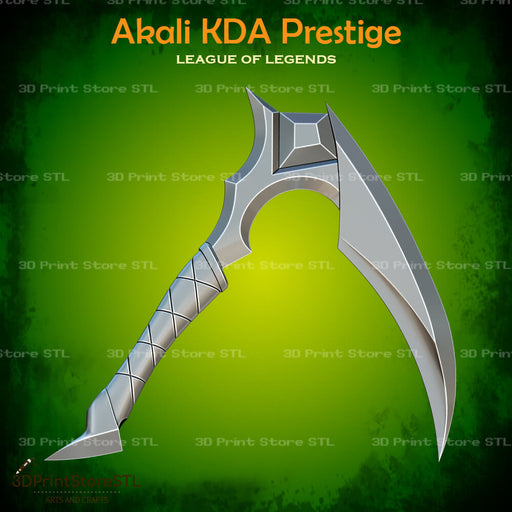 Akali KDA Perstige Cosplay League of Legends 3D Print Model STL File 3DPrintStoreSTL