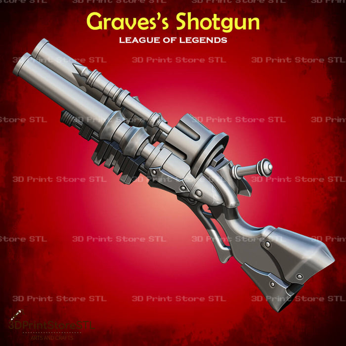 Graves Shotgun Cosplay League of Legends 3D Print Model STL File 3DPrintStoreSTL