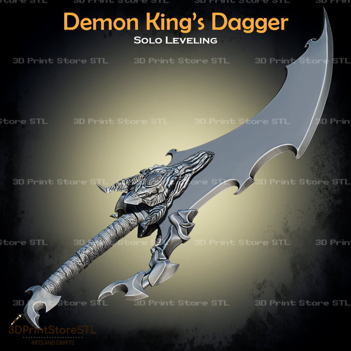 Demon King Dagger Cosplay Solo Leveling 3D Print Model STL File 3DPrintStoreSTL