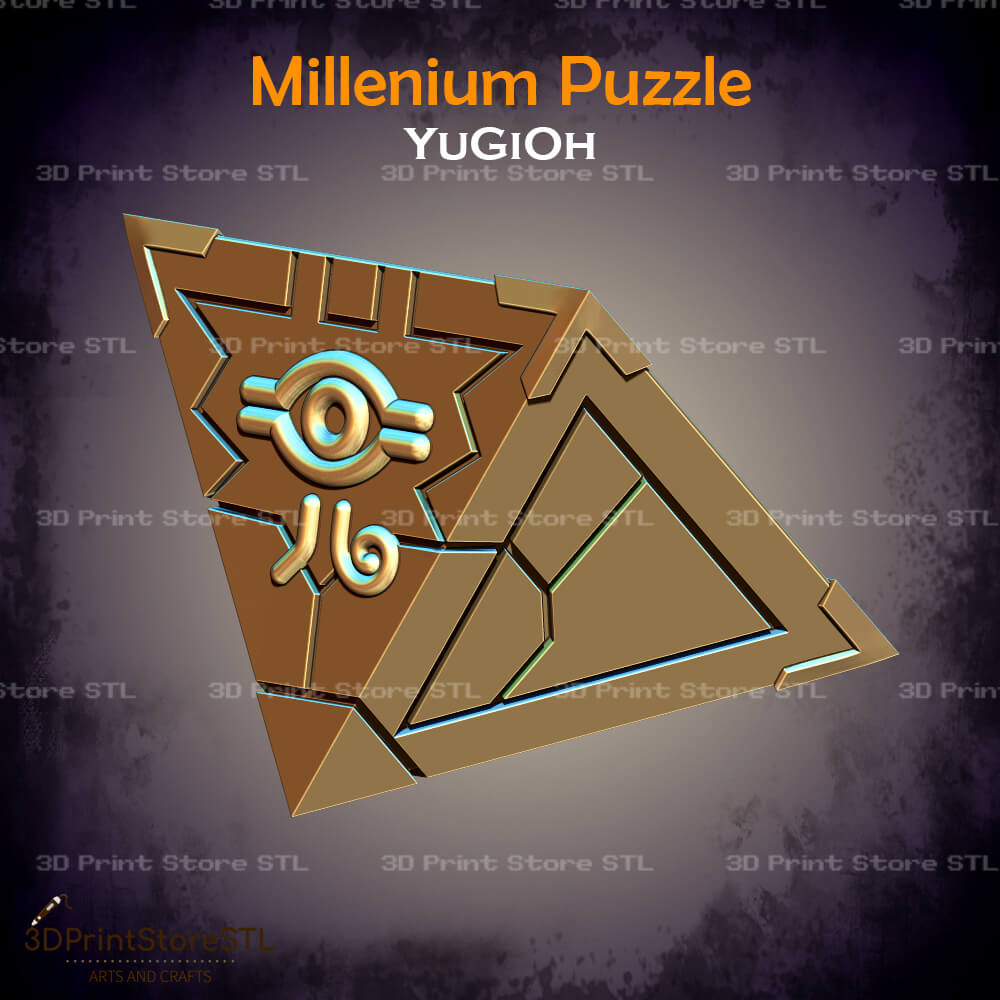 Millennium Puzzle Cosplay Yugioh 3D Print Model STL File 3DPrintStoreSTL