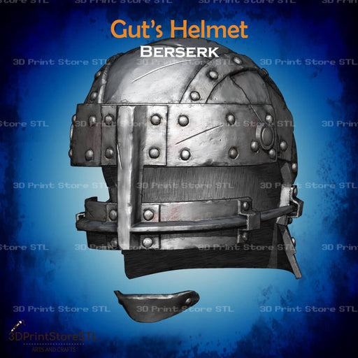 Guts Helmet Cosplay Berserk 3D Print Model STL File 3DPrintStoreSTL
