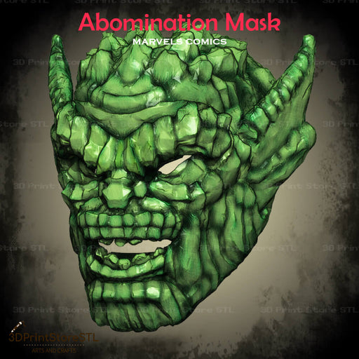 Abomination Mask Cosplay Marvel Comics 3D Print Model STL File 3DPrintStoreSTL