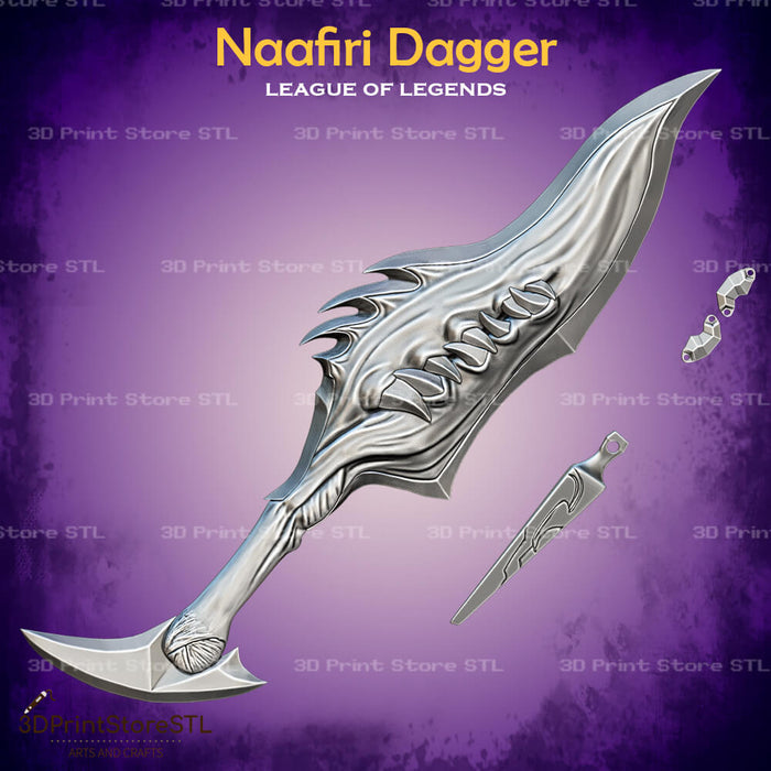 Naafiri Dagger Cosplay League of Legends 3D Print Model STL File 3DPrintStoreSTL