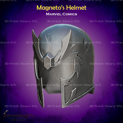 Magneto Helmet Cosplay Marvel Comics 3D Print Model STL File 3DPrintStoreSTL