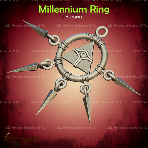 Millennium Ring Cosplay Yugioh 3D Print Model STL File 3DPrintStoreSTL