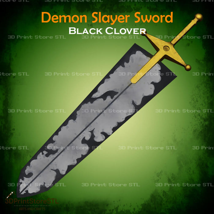 Demon Slayer Sword Cosplay Black Clover 3D Print Model STL File 3DPrintStoreSTL