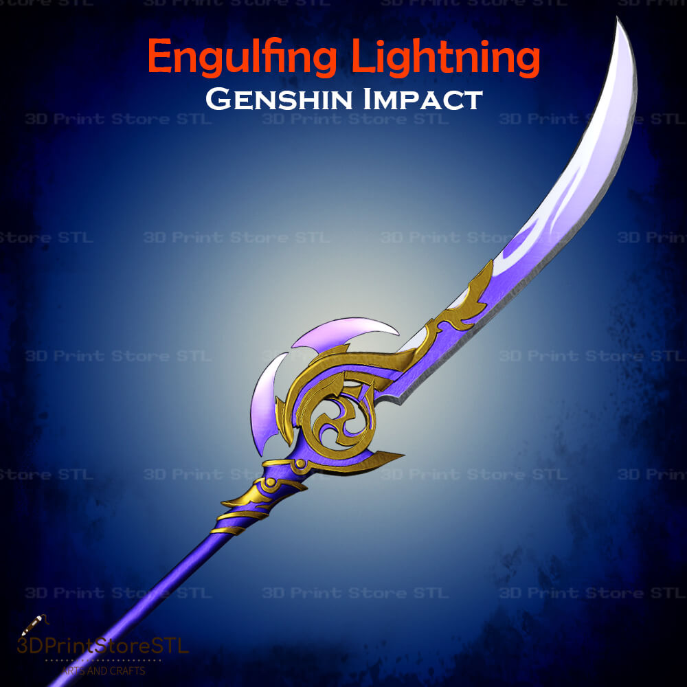 Engulfing Lightning Cosplay Genshin Impact 3D Print Model STL File 3DPrintStoreSTL