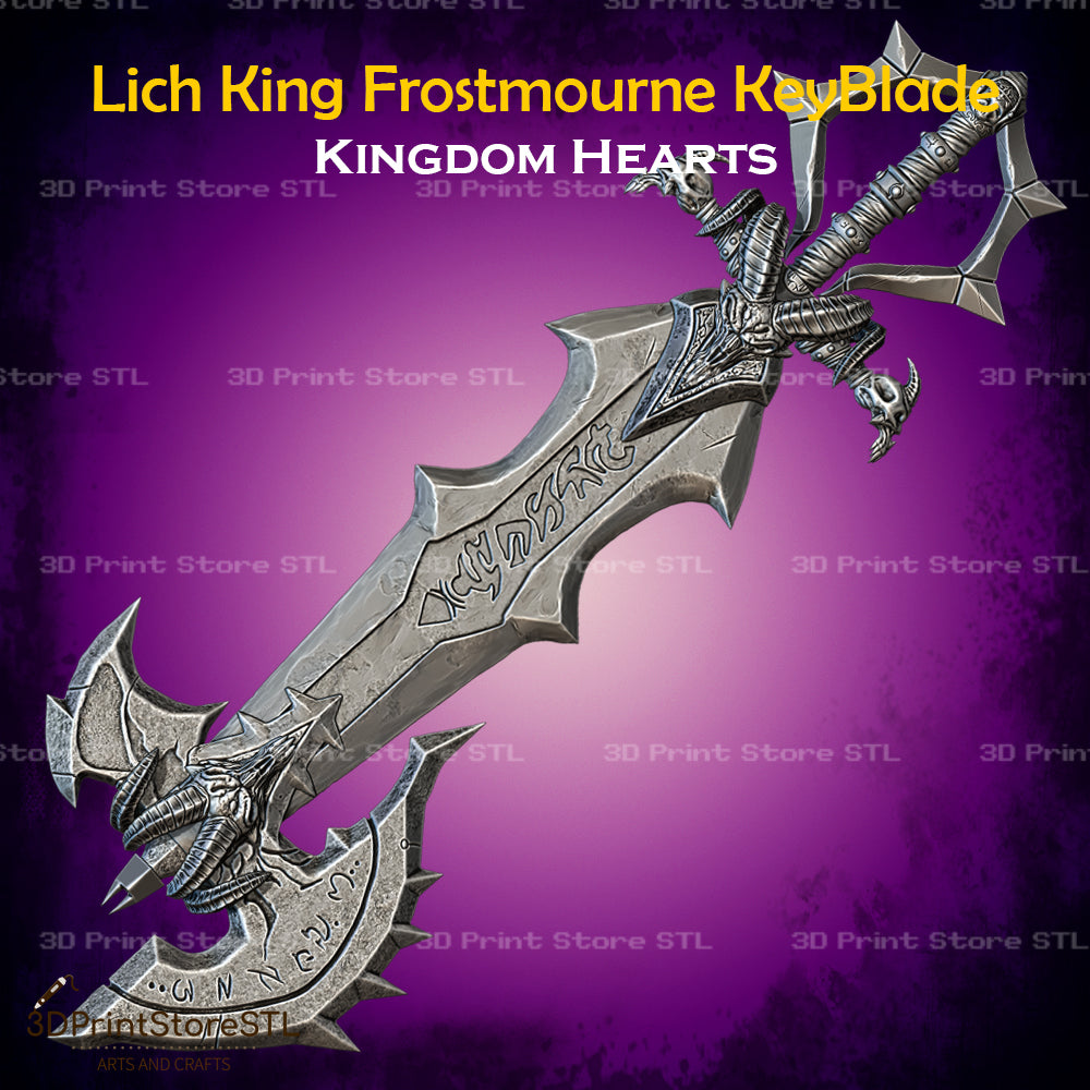 Lich King Frostmourne Key Blade Cosplay Kingdom Hearts 3D Print Model STL File 3DPrintStoreSTL