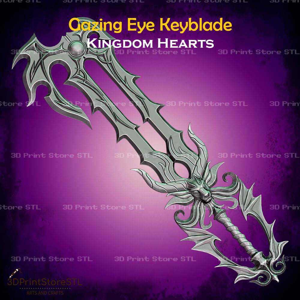 Gazing Eye Keyblade Cosplay Kingdom Hearts 3D Print Model STL File 3DPrintStoreSTL