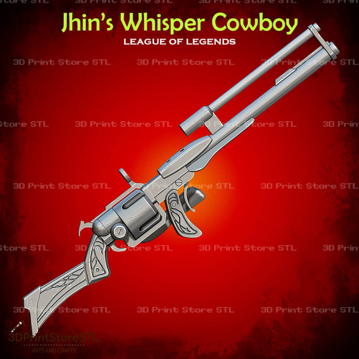 High Noon Whisper Cowboy Cosplay League of Legends 3D Print Model STL File 3DPrintStoreSTL