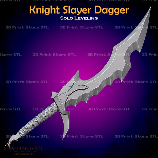 Knight Slayer Dagger Cosplay Solo Leveling 3D Print Model STL File 3DPrintStoreSTL