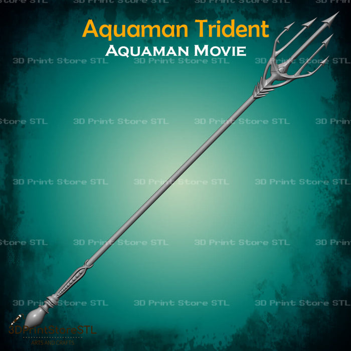 Aquaman Trident Cosplay Aquaman Movie 3D Print Model STL File 3DPrintStoreSTL