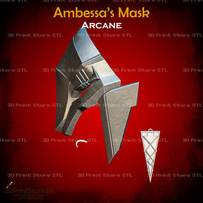 Ambessa Mask Cosplay Arcane 3D Print Model STL File 3DPrintStoreSTL