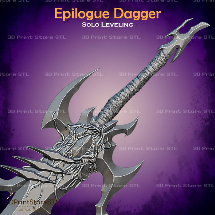 Epilogue Dagger Cosplay Solo Leveling 3D Print Model STL File 3DPrintStoreSTL