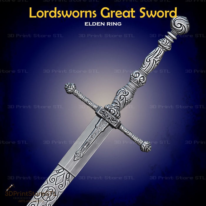 Lordsworns Great Sword Cosplay Elden Ring 3D Print Model STL File 3DPrintStoreSTL