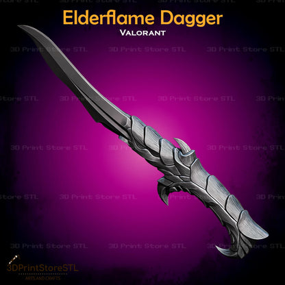 Elderflame Dagger Cosplay 3D Print Model STL File 3DPrintStoreSTL