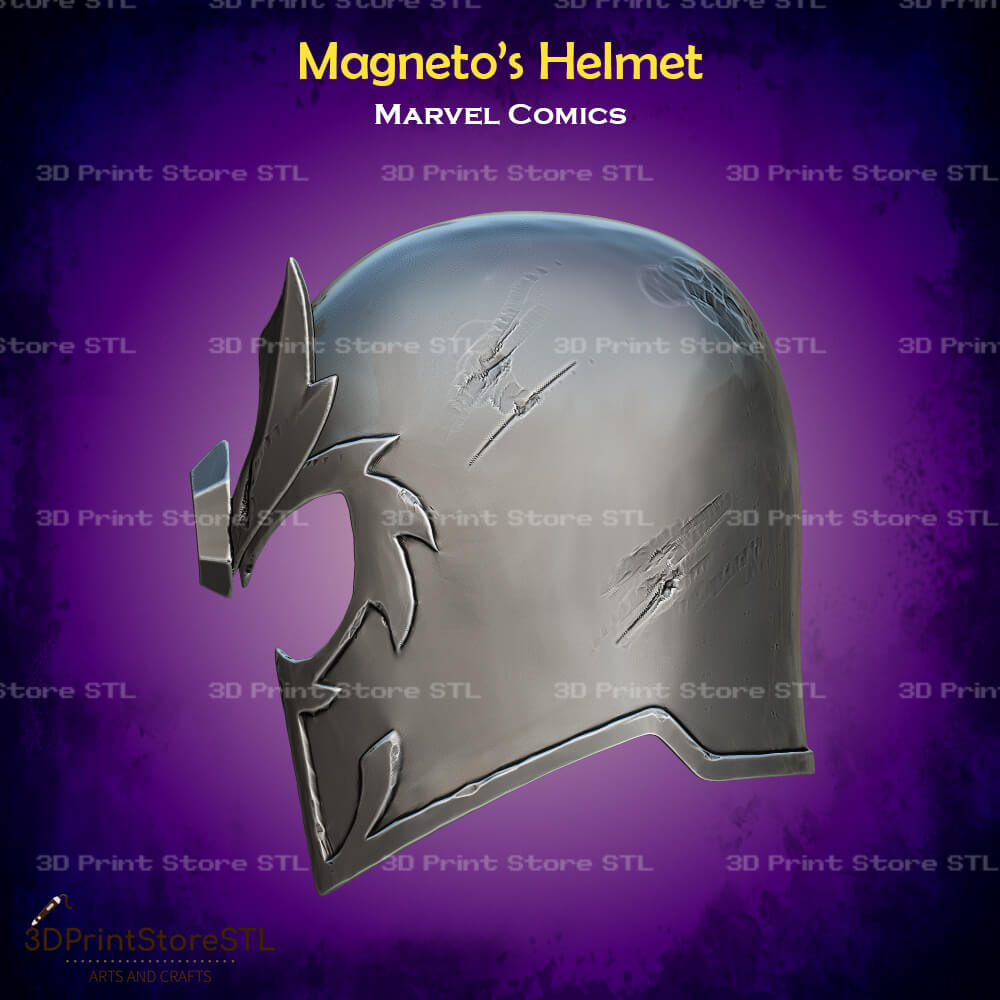 Magneto Helmet Cosplay Marvel Comics 3D Print Model STL File 3DPrintStoreSTL