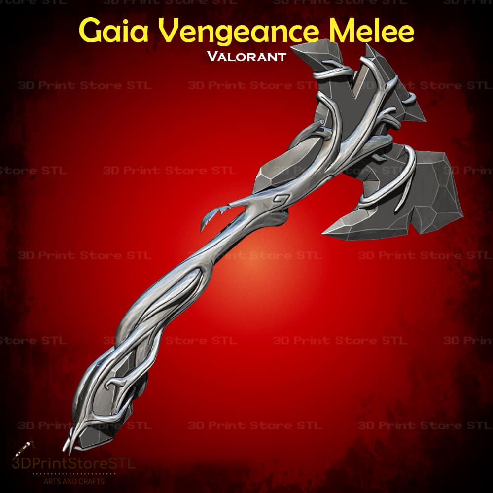 Gaia Vengeance Melee Cosplay 3D Print Model STL File 3DPrintStoreSTL